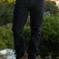 Holt Men's Black Slim Boot Cut Jeans