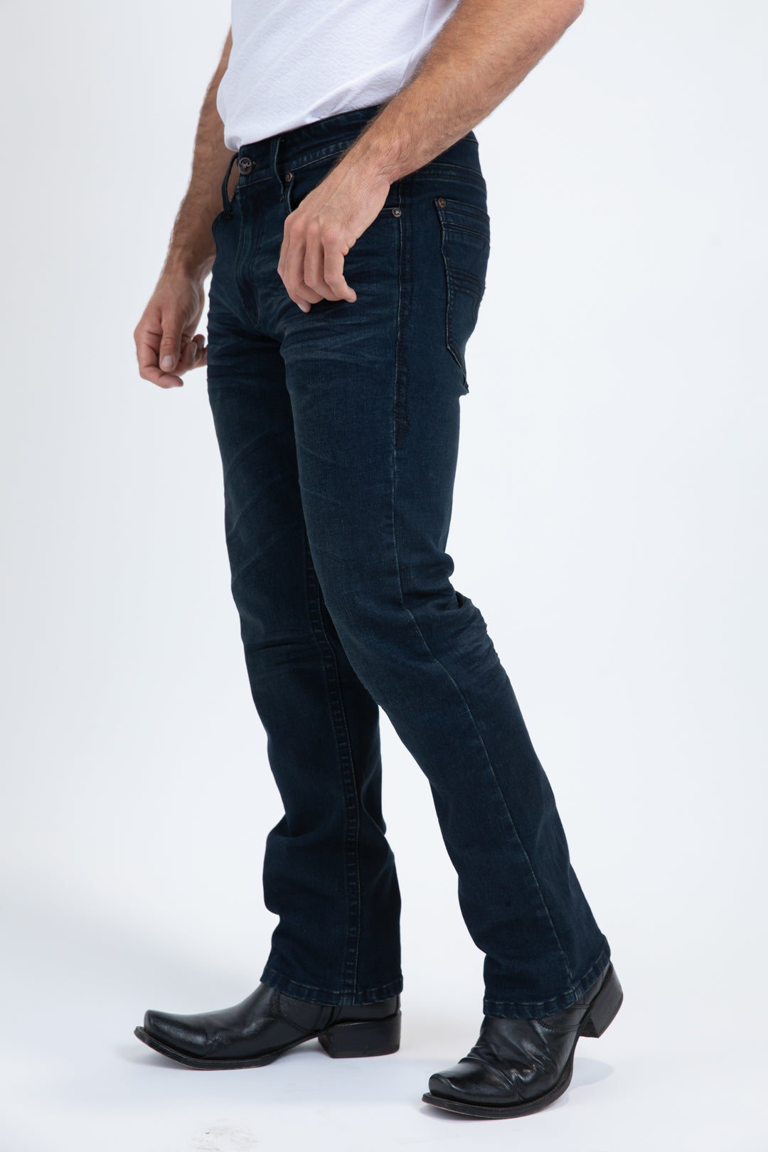 Holt Men's Blue Boot Cut Jeans