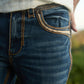 Holt Men's Blue Slim Boot Cut Jeans