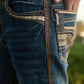 Holt Men's Blue Slim Boot Cut Jeans