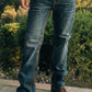 Holt Men's Blue Slim Boot Cut Jeans