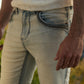 Holt Men's Light Blue Slim Boot Cut Jeans