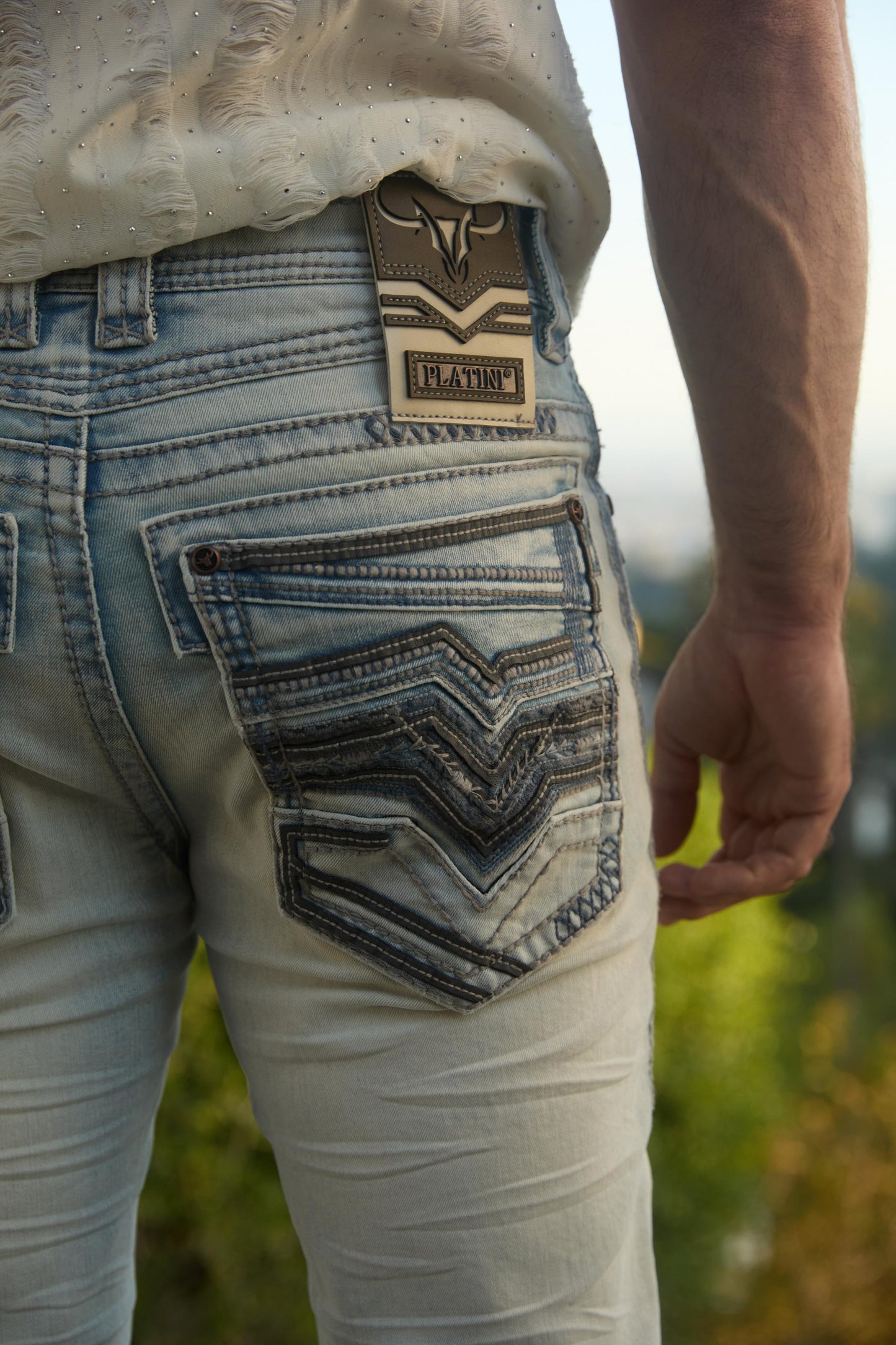 Holt Slim Boot Cut Jean - Light Blue 1