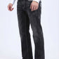 Men with Holt Ridge Chevron Slim Boot Cut Jean - Black, Platini side