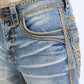 light denim blue slim boot cut jean men holt ridge chevron platini front pocket