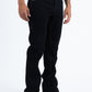 Men Holt Solid Tonal BootCut Jean - Black Platini side
