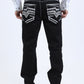 dark night summit chevron bootcut jean men platini back