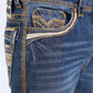 Holt Summit Bootcut Jean - Denim Blue front close up Platini