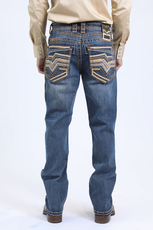 Holt Summit Bootcut Jean - Denim Blue back Platini