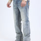 Holt Summit Chevron Slim Boot Cut Jean - Light Blue, Platini front side