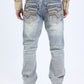 Holt Summit Chevron Slim Boot Cut Jean - Light Blue, Platini back