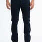 black slim boot cut jean men holt platini front