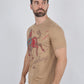 khaki cowboy rodeo print tee side platini
