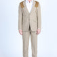 khaki western sport suit suede men platini front