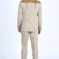 khaki western sport suit men platini back