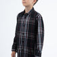 Kid's Checkered Long Sleeve Black/Red Shirt