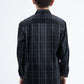 Kid's Checkered Long Sleeve Black Shirt