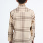 Kid's Checkered Long Sleeve Khaki/Brown Shirt