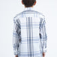 Kid's Checkered Long Sleeve White Shirt