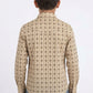 beige kids aztec stripe western shirt platini back