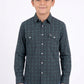black kids aztec stripe western shirt platini front