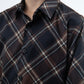 Kid's Checkered Long Sleeve Black Shirt