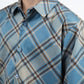 Kid's Checkered Long Sleeve Blue Shirt