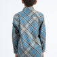 Kid's Checkered Long Sleeve Blue Shirt
