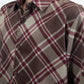 Kid's Checkered Long Sleeve Brown Shirt