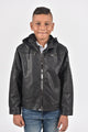 Kids Hooded Biker Jacket