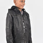 Hooded Biker Jacket kids platini side