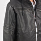 Hooded Biker Jacket kids platini close