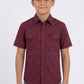 red kids longhorn icon western shirt platini front