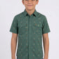 green kids longhorn icon western shirt platini front