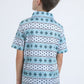 blue kids aztec performance polo iii detail platini