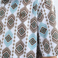 Kids Performance Fabric Modern Fit Stretch Aztec Print White Polo