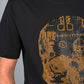 black skull diamonds rhinestone kids tee back platini