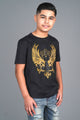 Feline Crest Rhinestone Tee