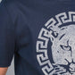 navy bold graphic rhinestone kids tee back platini