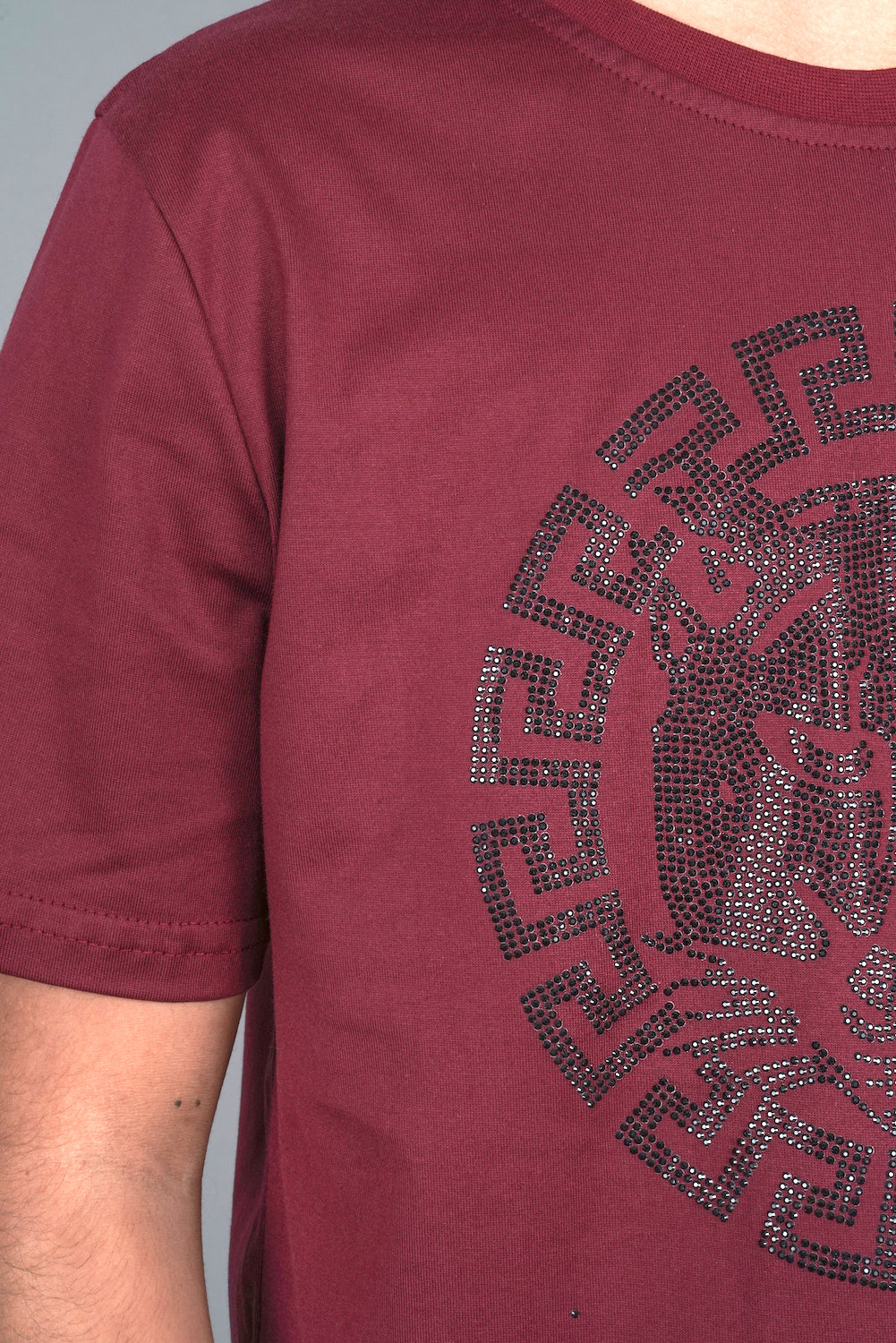 wine bold graphic rhinestone kids tee back platini