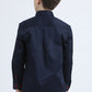 Kid´s Single Pocket Logo Modern Fit Stretch Navy Dress Shirt