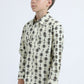 Kid's Western Modern Fit Cotton/Spandex Long Sleeve Beige Shirt with Snaps