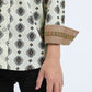 Kid's Western Modern Fit Cotton/Spandex Long Sleeve Beige Shirt with Snaps