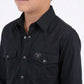 black winslow kids western shirt platini detail