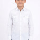 white winslow kids western shirt platini front