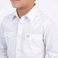 white winslow kids western shirt platini detail