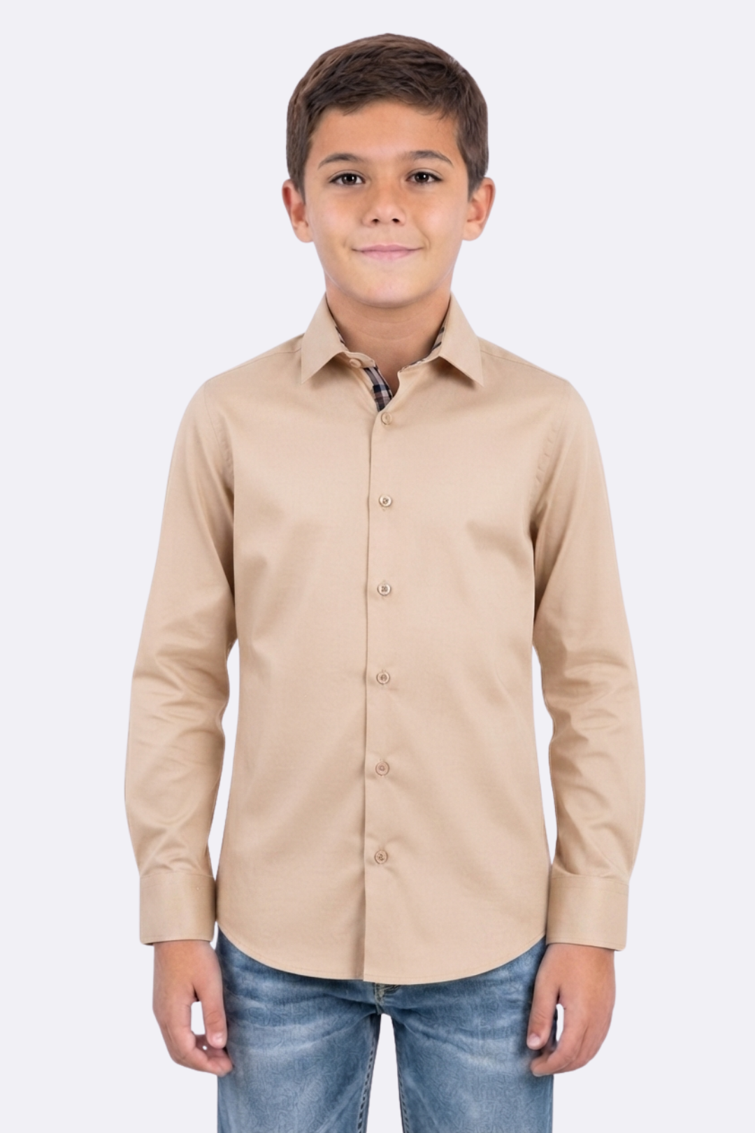 Locke Kids Plaid Cuff Shirt