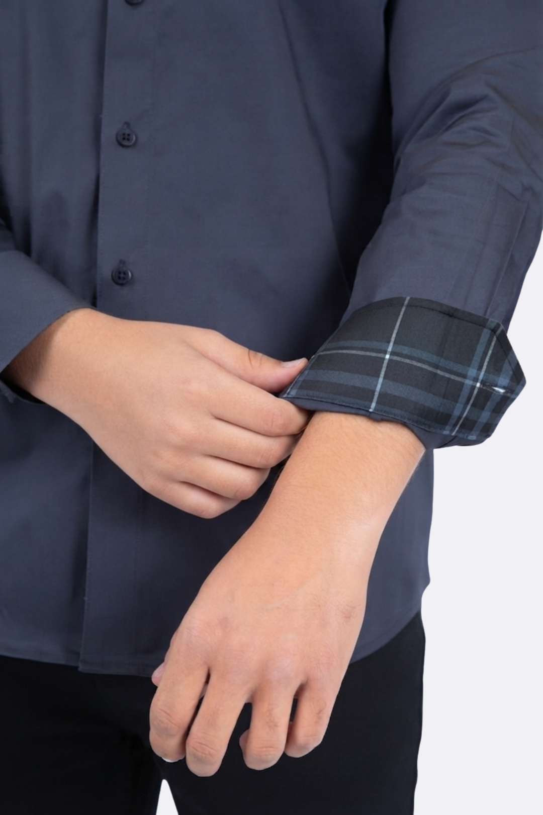 Locke Kids Plaid Cuff Shirt