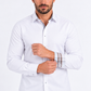 white locke tartan trim dress shirt men platini front