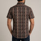 black aztec stripe short sleeve shirt men platini back